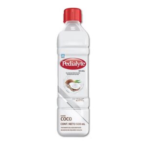 PEDIALYTE SOLUCIÓN ELECTROLÍTICA PARA REHIDRATACIÓN SUERO SABOR COCO CON ZINC 500ml  -UNIDAD
