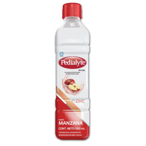 PEDIALYTE SOLUCIÓN ELECTROLÍTICA PARA REHIDRATACIÓN SUERO SABOR MANZANA CON ZINC 500ml  -UNIDAD