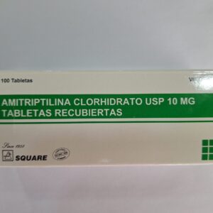 AMITRIPTILINA 10MG TABLETAS RECUBIERTAS UNIDAD CAJA X100 UNIDADES