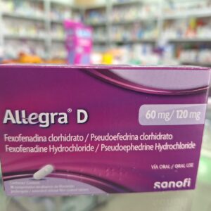 ALLEGRA D COMPRIMIDOS RECUBIERTOS UNIDAD, CAJA X10 UNIDADES