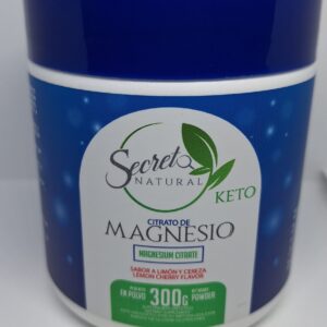 CITRATO DE MAGNESIO POLVO PARA DISOLVER EN AGUA FRASCO CON 300G SABOR LIMON/CHERRY