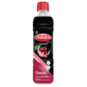 PEDIALYTE SOLUCIÓN ELECTROLÍTICA PARA REHIDRATACIÓN 30 mEq SUERO SABOR CEREZA  500ml  -UNIDAD