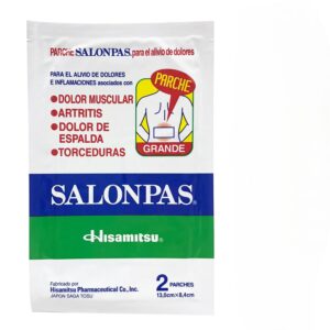 SALONPAS PARCHE USO TÓPICO 13CMX8.4CM X2 UNIDADES