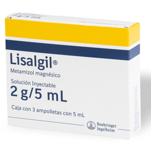 LISALGIL 2G/5ML SOLUCIÓN INYECTABLE UNIDAD