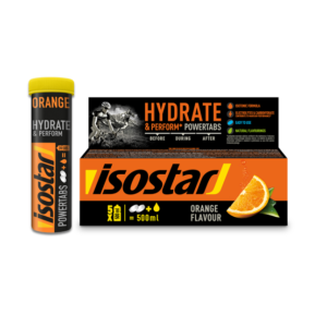 ISOSTAR POWERTABS SABOR NARANJA TABLETAS EFERVECENTES 120g - PRESENTACIÓN DE 10 TABLETAS