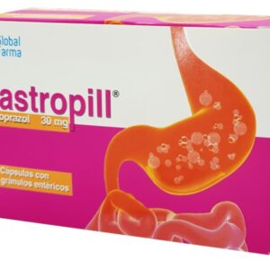 GASTROPILL 30 MG  CÁPSULAS CON GRÁNULOS ENTÉRICOS - UNIDAD -  CAJA CON 100 CÁPSULAS
