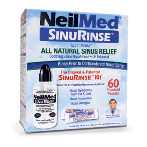 NEIL MED SINUS RINSE ALL NATURAL SINUS RELIEF  ENJUAGE SALINO DE SINUS  -CAJA CON 60 SOBRES PREPARADOS
