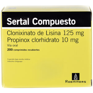 SERTAL COMPUESTO TABLETAS VIA ORAL UNIDAD