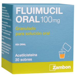 FLUIMUCIL ORAL 100 MG  GRANULADO PARA SOLUCIÓN ORAL - UNIDAD - CAJA CON 30 SOBRES