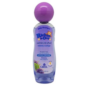 RICITOS DE ORO BABY SHAMPOO LAVANDA & LECHUGA, PRESENTACIÓN DE 250mL.