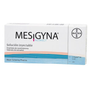 MESIGYNA  ANTICONCEPTIVO INYECTABLE, CAJA CON UNA JERINGA PRECARGADA DE 1 mL