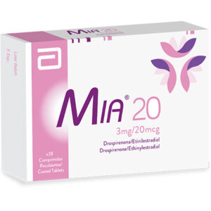 MIA 20  ANTICONCEPTIVO ORAL, CAJA CON 28 COMPRIMIDOS RECUBIERTOS