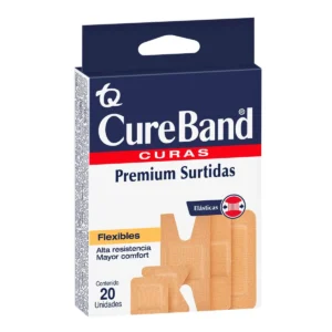 CURE BAND CURAS PREMIUM SURTIDAS FLEXIBLES - CAJA CON 20 UNIDADES