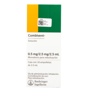 COMBIVENT AMPOLLAS 0.5 MG/2.5 MG/2.5 ML   MONODOSIS PARA NEBULIZACIÓN  - UNIDAD -  CAJA CON 10 AMPOLLETAS