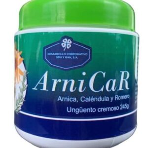 ArniCaR UNGÜENTO CREMOSO CON ÁRNICA, CALÉNDULA Y ROMERO, PRESENTACIÓN DE 245g