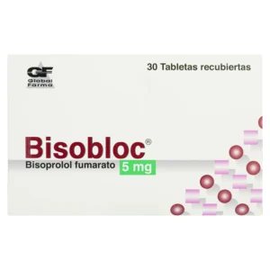 BISOBLOC 5MG TABLETAS VIA ORAL X30 UNIDADES.