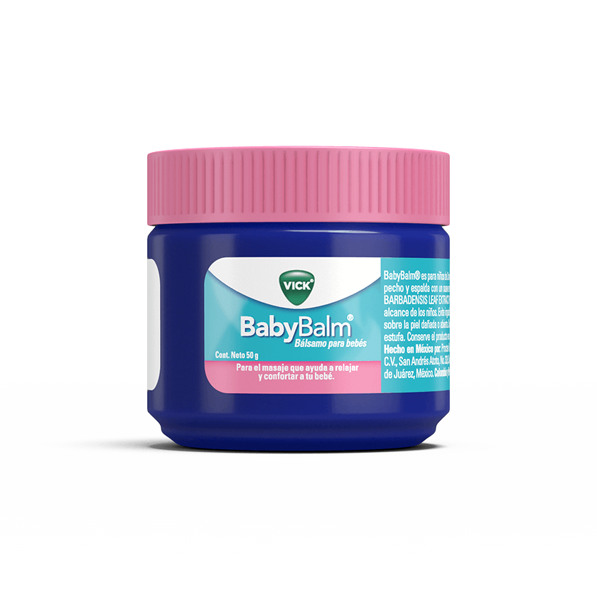 VICK BABY BALM,  BÁLSAMO PARA BEBÉS, PRESENTACIÓN DE 50g.