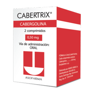 CABERTRIX 0.5 MG ORAL  2 COMPRIMIDOS POR CAJA