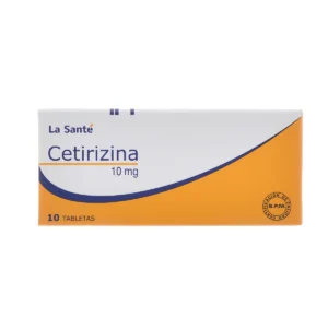 CETIRIZINA 10 MG TABLETAS - UNIDAD - CAJA CON 10 TABLETAS