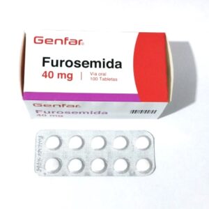 FUROSEMIDA GENFAR 40 MG  TABLETAS - UNIDAD -  CAJA CON 100 TABLETAS
