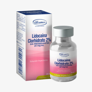 LIDOCAÍNA CLORHIDRATO 2% SIN PRESERVANTES ALCAMES SOLUCIÓN INYECTABLE 20ML