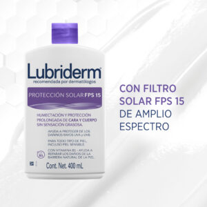 LUBRIDERM PROTECCION SOLAR FPS 15 PROTECCION PROLONGADA DE CARA Y CUERPO  200ml  -UNIDAD