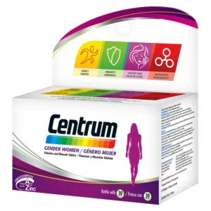 CENTRUM MUJER VITAMINAS Y MINERALES TABLETAS RECUBIERTAS - CAJA CON 30 TABLETAS
