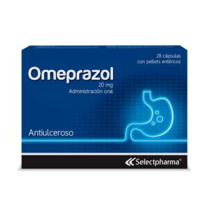 OMEPRAZOL 20 MG SELECTPHARMA ANTIULCEROSO CÁPSULAS CON PELLETS ENTÉRICOS -UNIDAD- CAJA CON 28 CÁPSULAS
