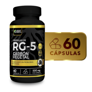 RG-5 CARBÓN ACTIVADO LA FUENTE CÁPSULAS VIA ORAL FRASCO X60 UNIDADES