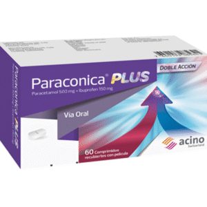 PARACONICA PLUS DOBLE ACCIÓN 500 MG/150 MG COMPRIMIDOS RECUBIERTOS -UNIDAD- CAJA CON 60 COMPRIMIDOS