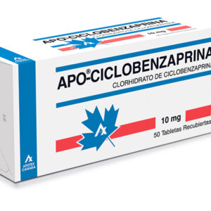 APO-CICLOBENZAPRINA 10MG TABLETAS RECUBIERTAS - UNIDAD - CAJA CON 50 TABLETAS