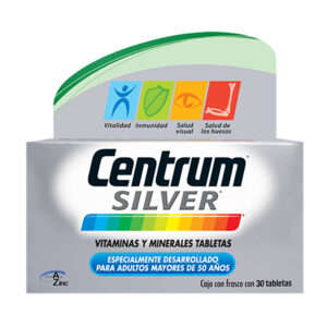 CENTRUM SILVER VITAMINAS Y MINERALES TABLETAS RECUBIERTAS - CAJA CON 30 TABLETAS