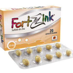 FORT ZINK - CÁPSULAS BLANDAS - UNIDAD - CAJA CON 20 CÁPSULAS