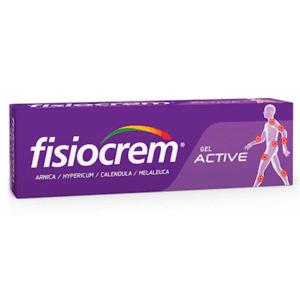 FISIOCREM GEL ACTIVE ÁRNICA, HYPERICUM, CALÉNDULA Y MELALEUCA.  PRESENTACIÓN DE 60mL.