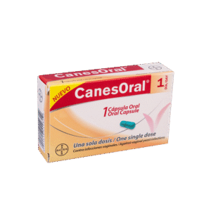 CANESORAL  UNA SOLA DOSIS CONTRA INFECCIONES VAGINALES - CAJA CON 1 CÁPSULA ORAL