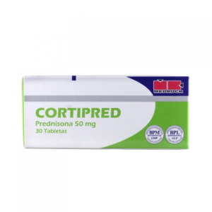 CORTIPRED PREDNISONA 50 MG TABLETAS - UNIDAD - CAJA CON 10 TABLETAS