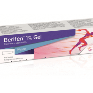 BERIFEN GEL DICLOFENACO SÓDICO AL 1%,  PRESENTACIÓN DE 50g