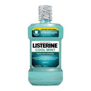 LISTERINE ENJAGUE BUCAL, COOL MINT FRESCURA INTENSA, PRESENTACIÓN DE 500mL.