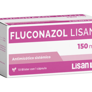 FLUCONAZOL LISAN 150 MG - ANTIMICÓTICO SISTÉMICO - BLISTER CON 2 CÁPSULAS - CAJA CON 10 BLISTERS