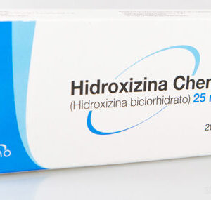 HIDROXIZINA 25MG CHEMO TABLETAS VIA ORAL UNIDAD
