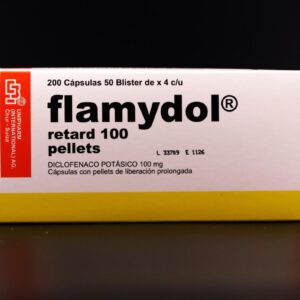 FLAMYDOL RETARD 100 PELLETS - BLISTER DE 4 CÁPSULAS - CAJA CON 200 CÁPSULAS