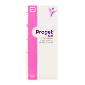 PROGET GEL 0,06% ESTRADIOL, CAJA CON 60 DOSIS DE 0.75mg