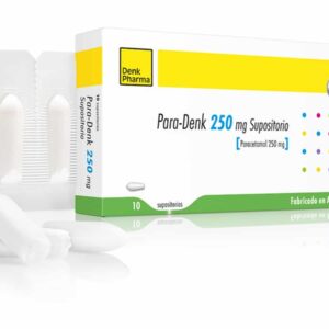 PARA-DENK SUPOSITORIOS 250mg  PARACETAMOL - UNIDAD - CAJA CON 10 SUPOSITORIOS