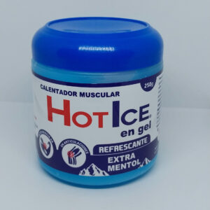 HOT ICE EN GEL, EXTRA MENTOL, CALENTADOR MUSCULAR, PRESENTACIÓN DE 250g