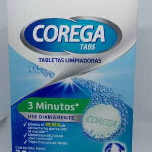 COREGA TABLETAS LIMPIADORAS, DE PRÓTESIS DENTALES - UNIDAD - CAJA CON 30 TABLETAS EFERVECENTES