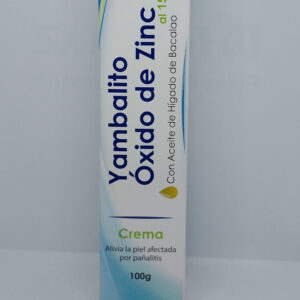 YAMBALITO ÓXIDO DE ZINC AL 15% EN CREMA, PARA PAÑALITIS, PRESENTACIÓN DE 100g