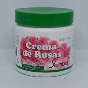 CREMA DE ROSAS YAMBAL ORIGINAL SIN FRAGANCIA, PRESENTACIÓN DE 65g.