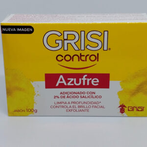 GRISI CONTROL AZUFRE ADICIONADO CON 2% DE ÁCIDO SALICÍLICO. PRESENTACIÓN DE 100g.