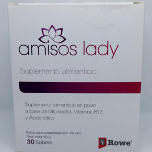 AMISOS LADY SUPLEMENTO ALIMENTICIO POLVO PARA SUSPENSIÓN ORAL. 63g, -CAJA CON 30 SOBRES