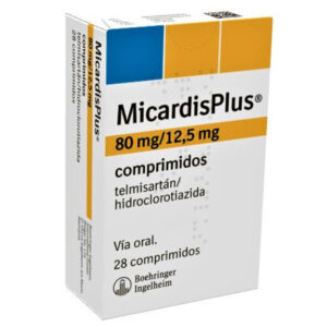 MICARDIS PLUS 80mg/12.5mg, TABLETAS, CAJA CON 14 TABLETAS.